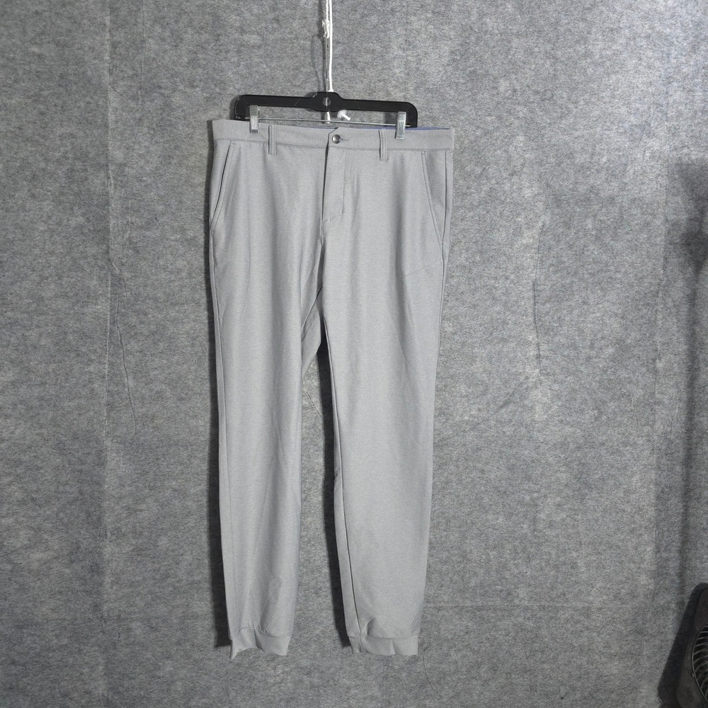 Adidas Adicross Joggers Mens 34 Gray Golf Pants Tapered Stretch Performance Tech